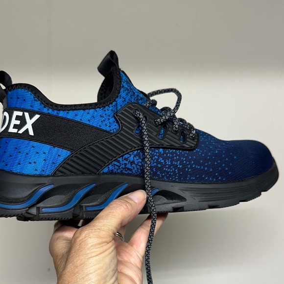 Men's Blue Saftey Toe Shoes Sz 41 Men’s 8.5 - Picture 8 of 13